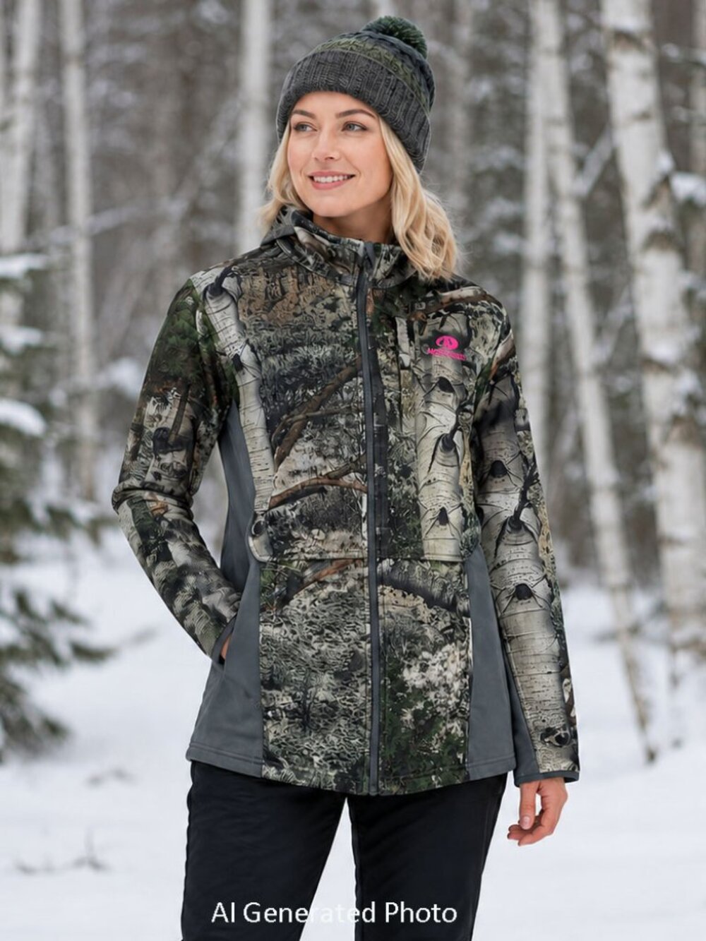 Mossy Oak Cameoflage Jacket Size Medium 8/10